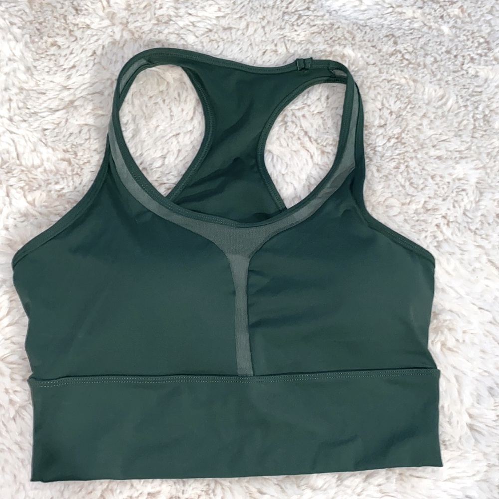 Cute Hunter Green Sports Bra/Top